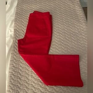 Jcrew red holiday Kelsey pant size 6P new with tags regular $98